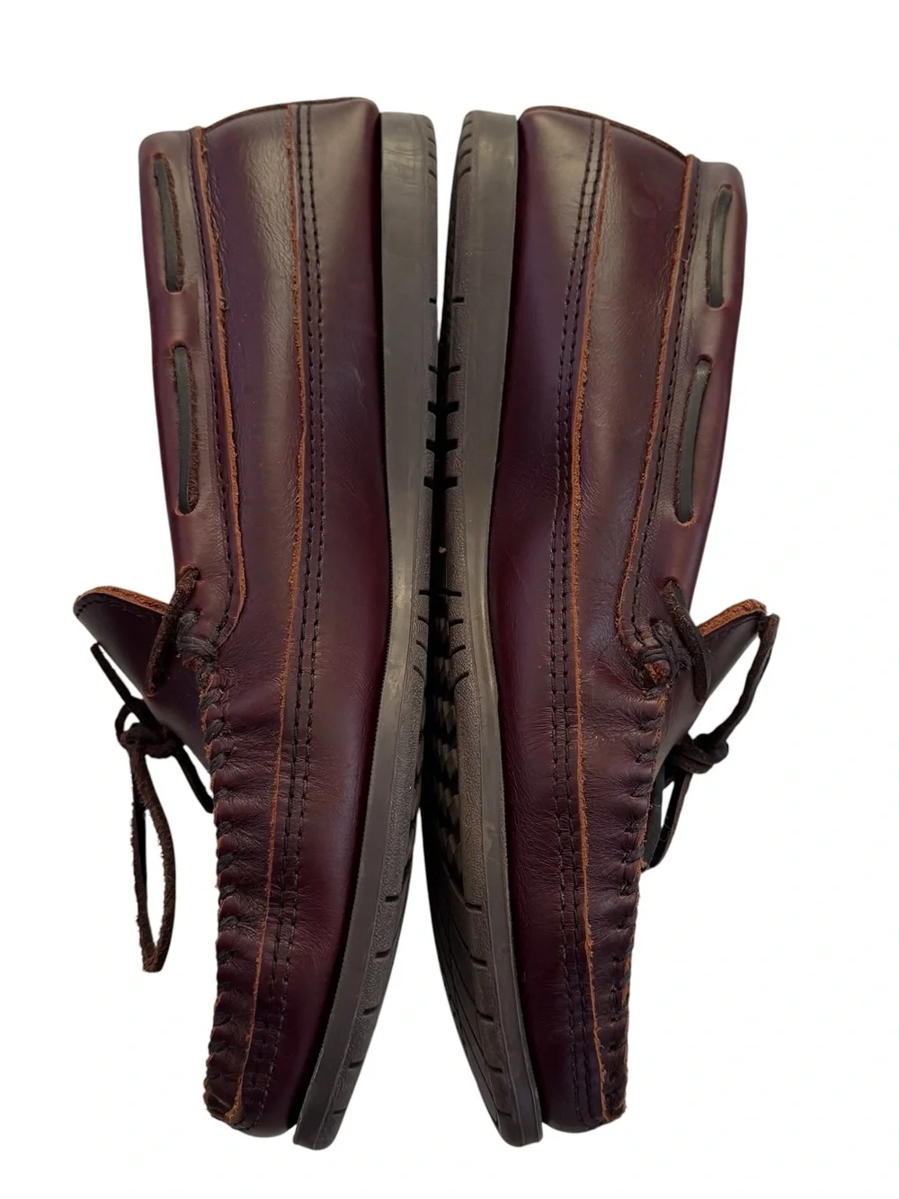 Minnetonka Men’s Brown Leather Driving Moccasins Loafers Size 12 Style 768